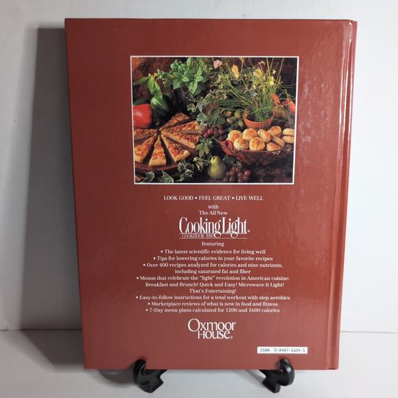 1993 Cooking Light Cookbook Hardcover Oxmoor House - Picture 2 of 6